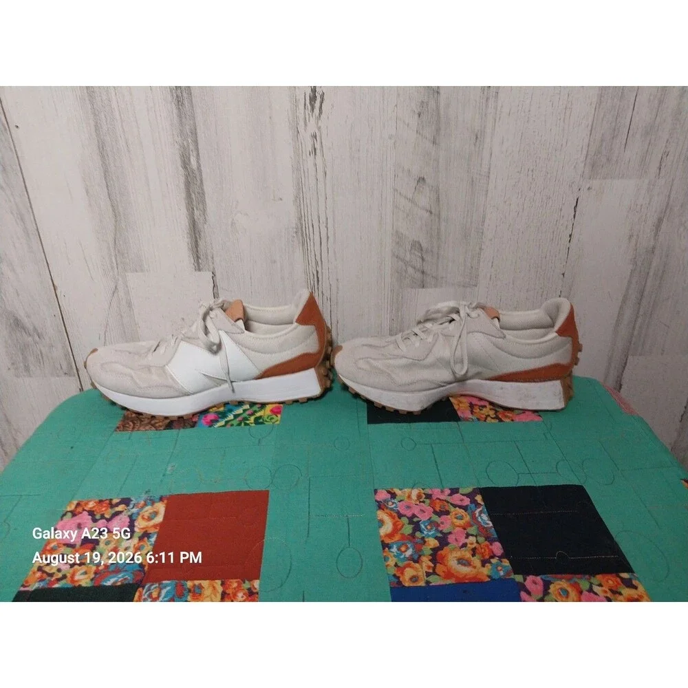 New Balance 327 Women's Sports Shoes Sneakers Sea Salt Rust Oxide 100% Authentic
